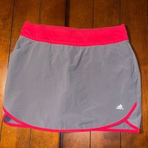 Adidas Golf Skorts gray and pink NWT